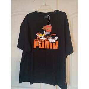 Puma X Cheetos Men's Black Hoops Basketball Short Sleeve Tee Shirt XXL NEW
